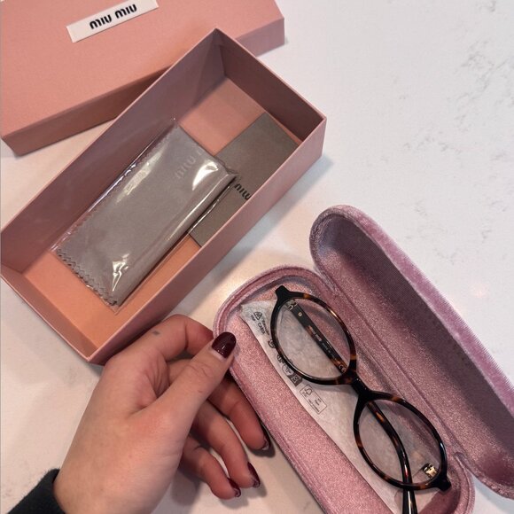 Miu miu Regard sunglasses - oval optical glasses - Picture 3 of 4